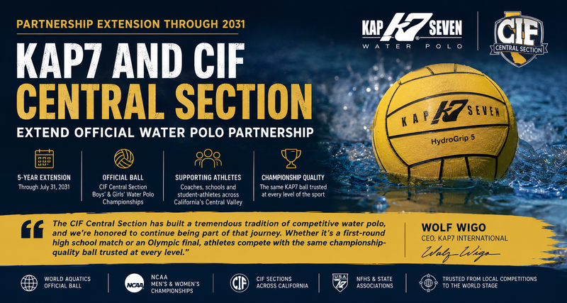 KAP7 and CIF Central Section Extend Official Water Polo Partnership Through 2031