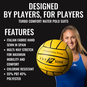 Black TURBO Comfort Match Women's Water Polo Suit