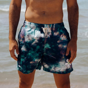 Men's Beach Shorts Galaxy Flower