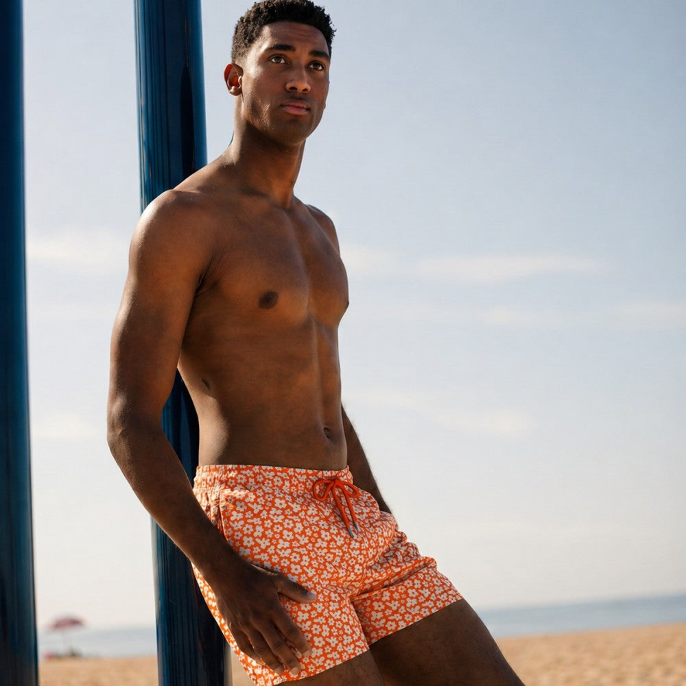Men's Beach Shorts Tropic Daisy