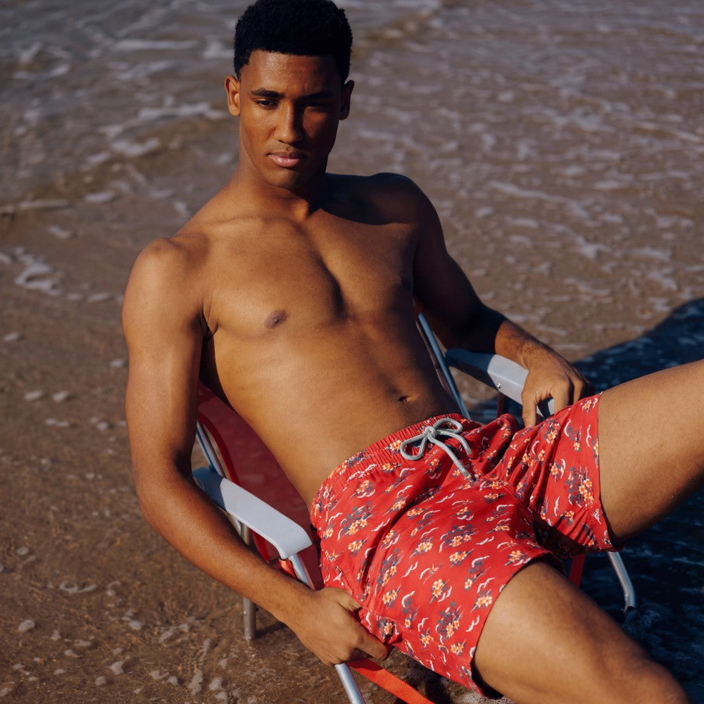 Men's Beach Shorts Tropical Island