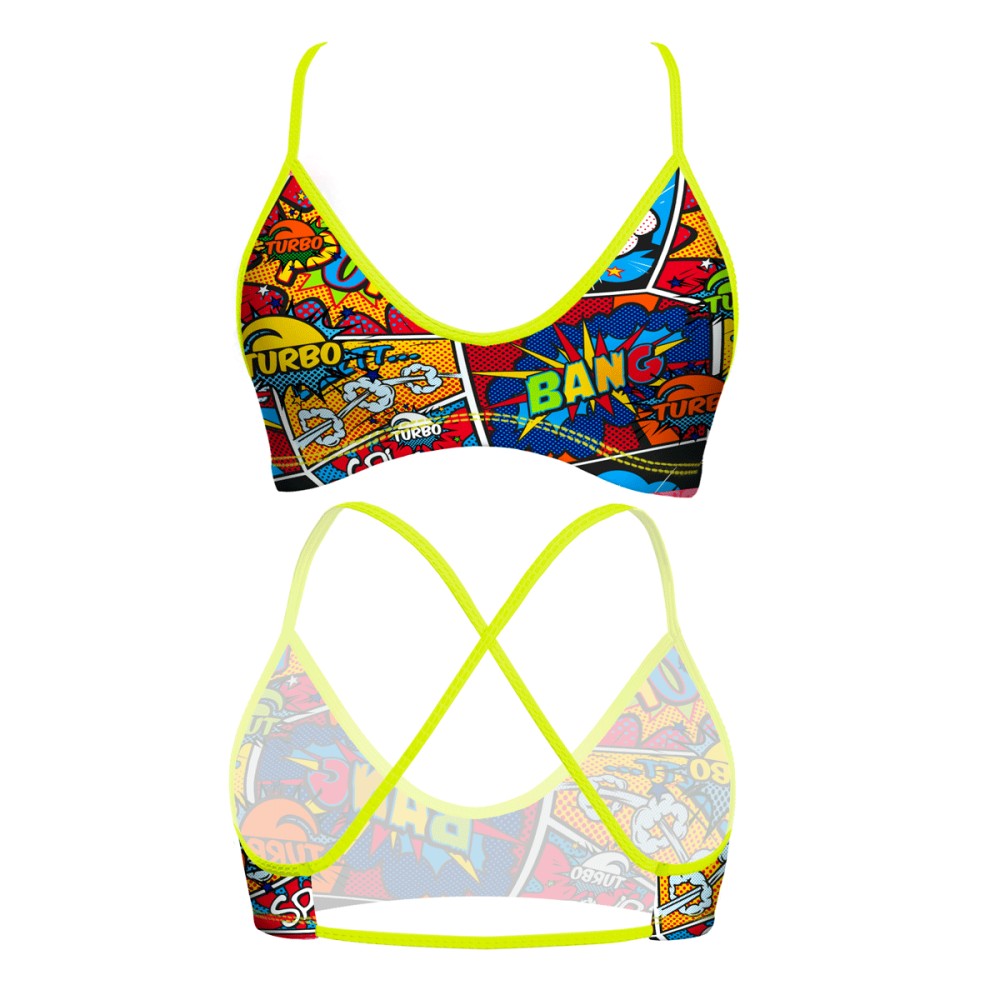 Turbo Women's Bikini Top Mare Comic Boom