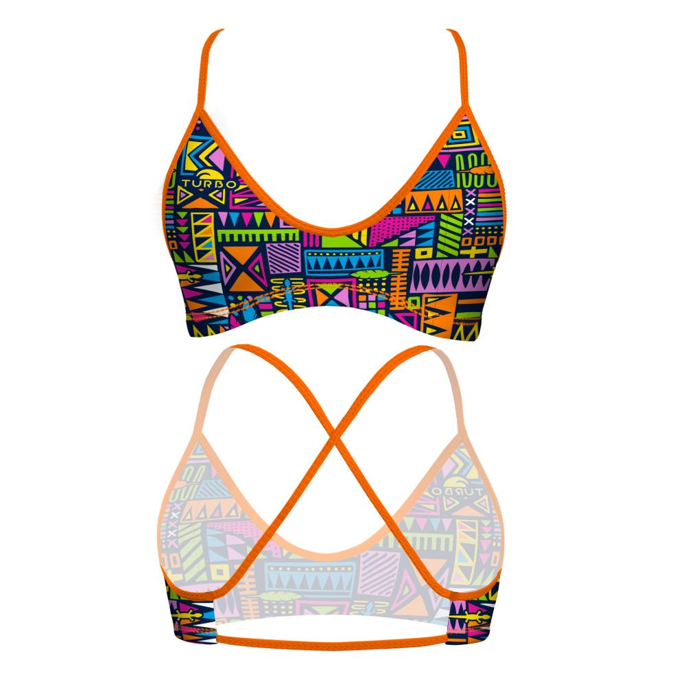 Turbo Women's Bikini Top Mare Geo Africa