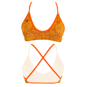 Turbo Women's Bikini Top Mare Block Flowers
