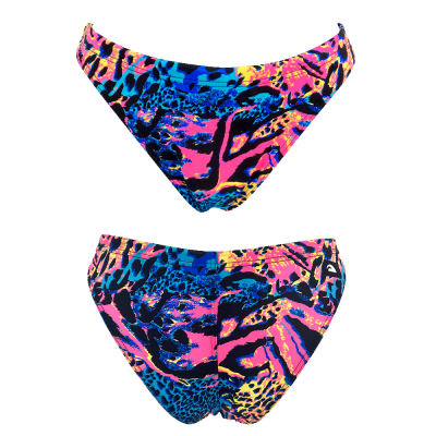 Turbo Women's Bikini Bottom Funky Animal Flour