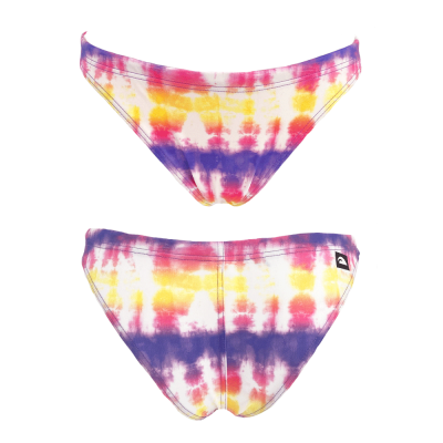 Turbo Women's Bikini Bottom Funky Tie Dye Pastel
