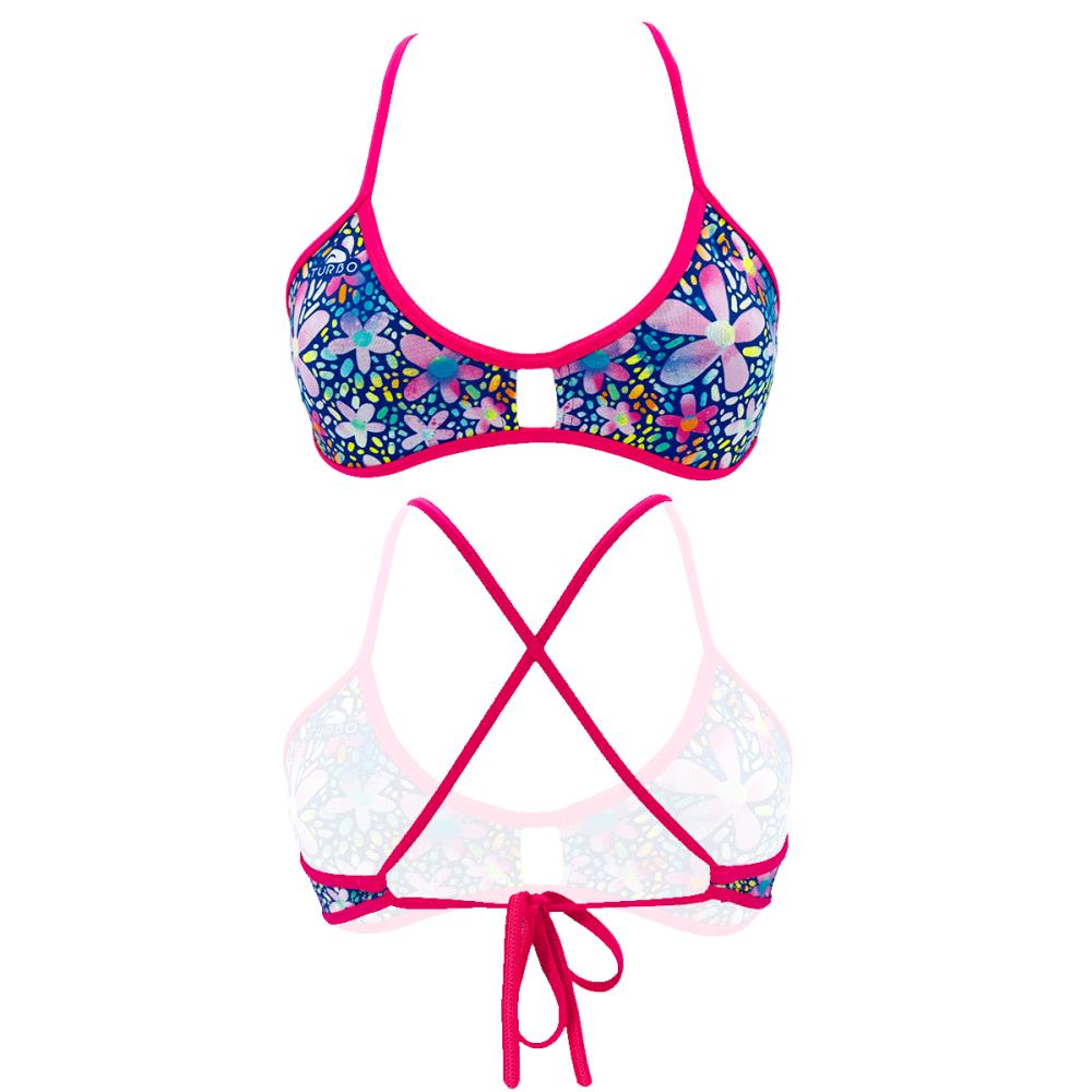 Turbo Women's Bikini Top Active Magic Flowers