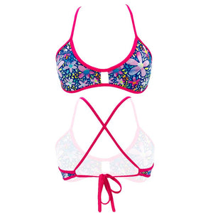 Turbo Women's Bikini Top Active Magic Flowers