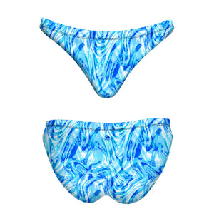 Turbo Women's Bikini Bottom Mare Marble Blue