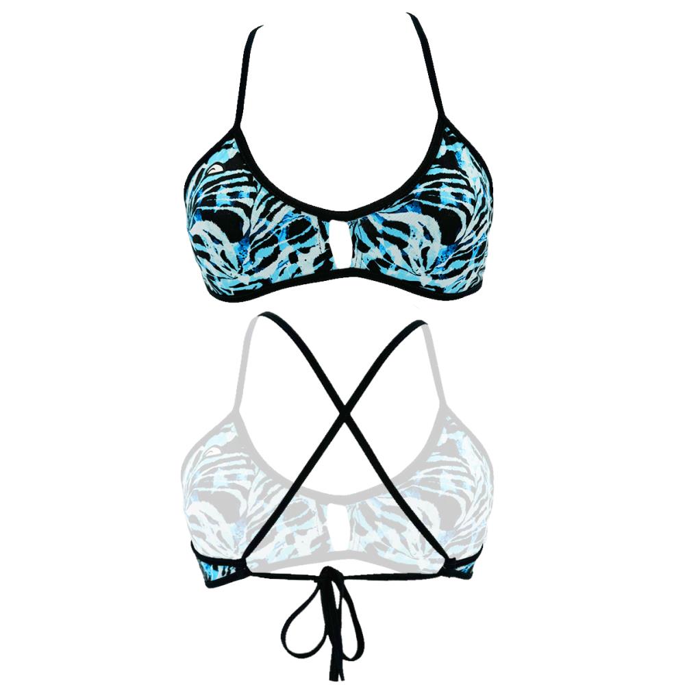 Turbo Women's Bikini Top Active Tiger Tango