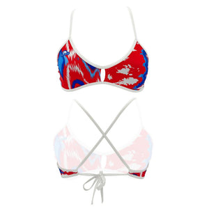 Turbo Women's Bikini Top Active Tie Dye