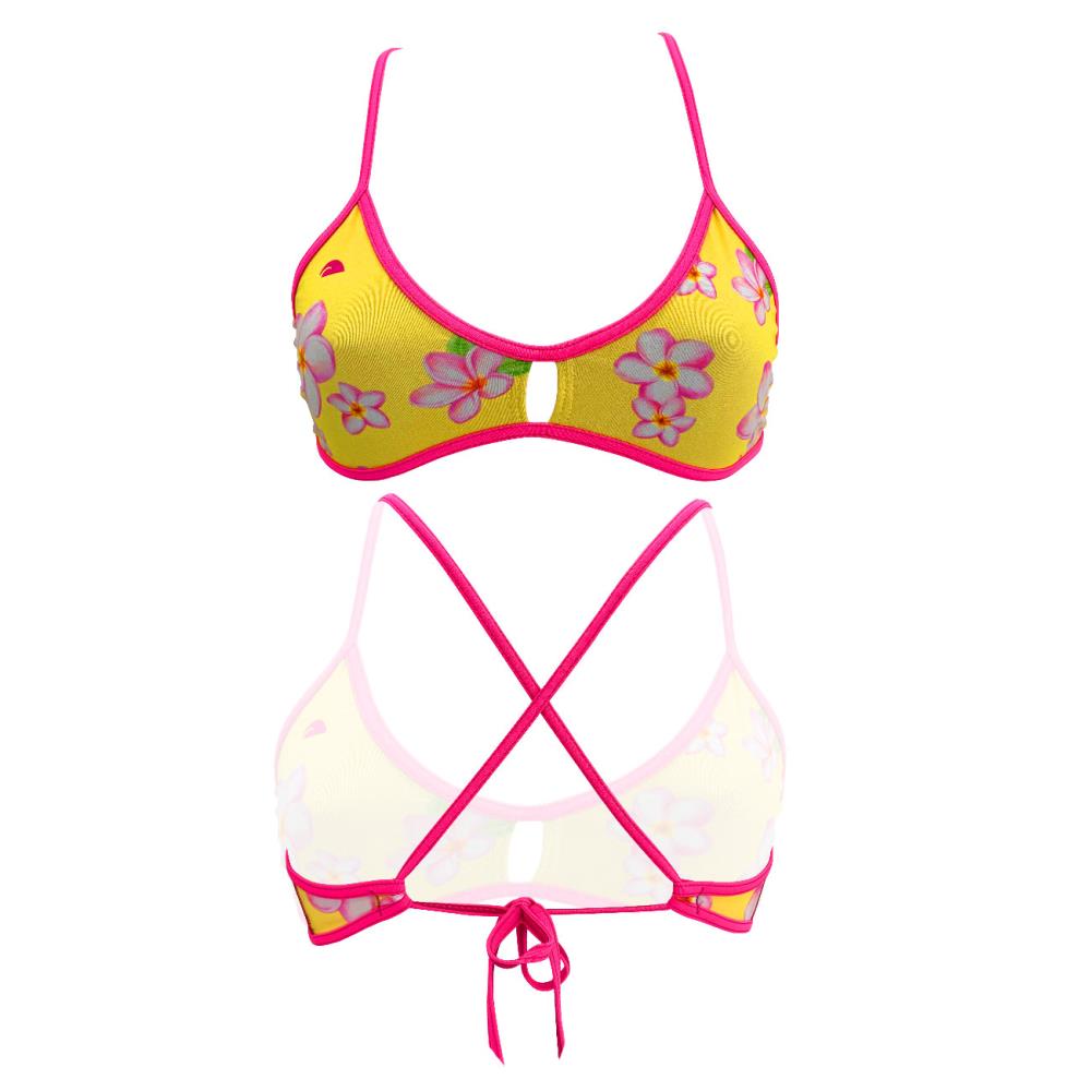 Turbo Women's Bikini Top Active Aloha Bloom