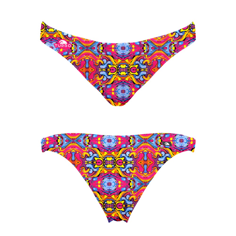 Turbo Women's Bikini Bottom Funky Kaleidocoast