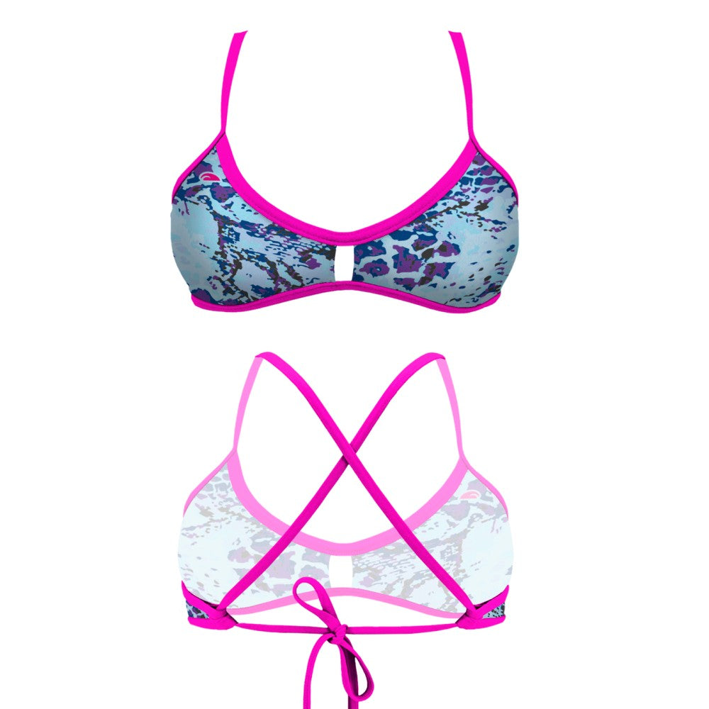 Turbo Women's Bikini Top Active Ocean Snake