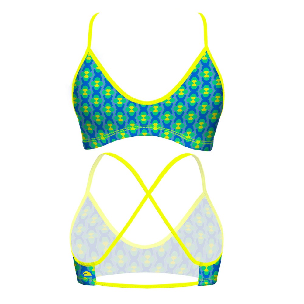 Turbo Women's Bikini Top Mare Cadenette Blue