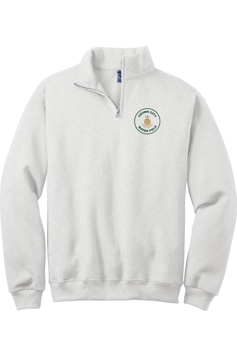 1/4-Zip Cadet Collar Sweatshirt - Grey