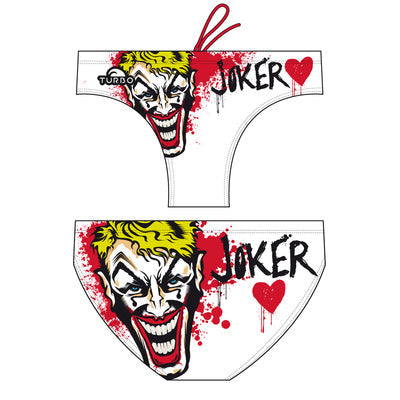 Turbo Men's Water Polo Brief- Joker Heart