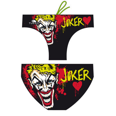Turbo Men's Water Polo Brief- Joker Heart