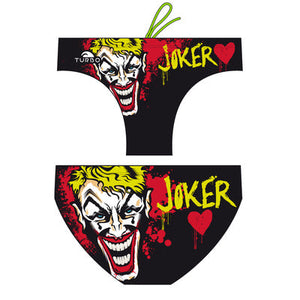 Turbo Men's Water Polo Brief- Joker Heart