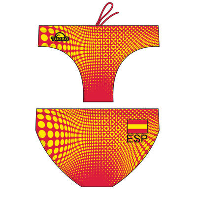 Turbo Men's Water Polo Brief- Spain National Team 2016 Throwback