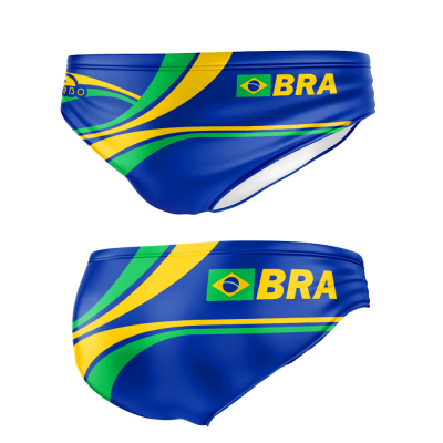 Turbo Men's Water Polo Brief- Brazil National Team 2016 Throwback