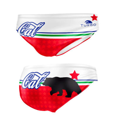 Turbo Men's Water Polo Brief- California Bear