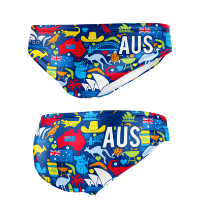 Turbo Men's Water Polo Brief- AUS Comics