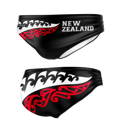 Turbo Men's Water Polo Brief- New Zealand National Team 2018 Throwback