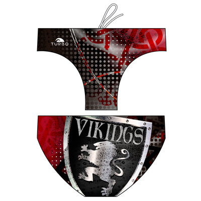 Turbo Men's Water Polo Brief- Vikings