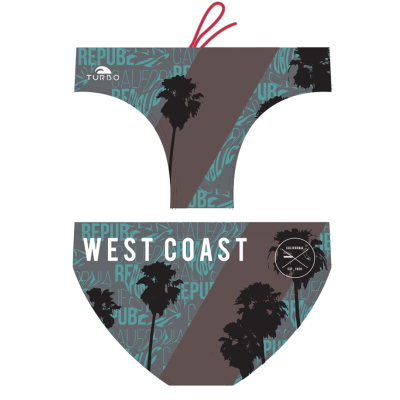 Turbo Men's Water Polo Brief- West Coast