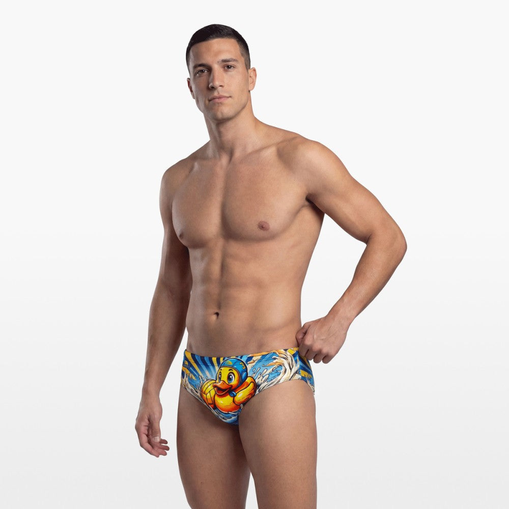 Turbo Men's Water Polo Brief- Duck Player