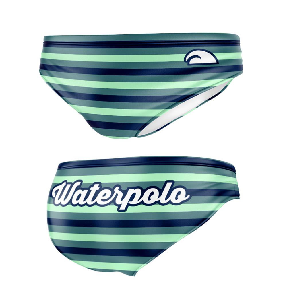 Turbo Men's Water Polo Brief- Waterpolo Stripes