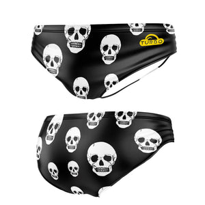 Turbo Men's Water Polo Brief- Skulls
