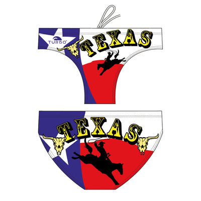 Turbo Men's Water Polo Brief- Texas Forever