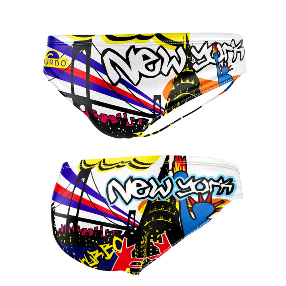 Turbo Men's Water Polo Brief- New York