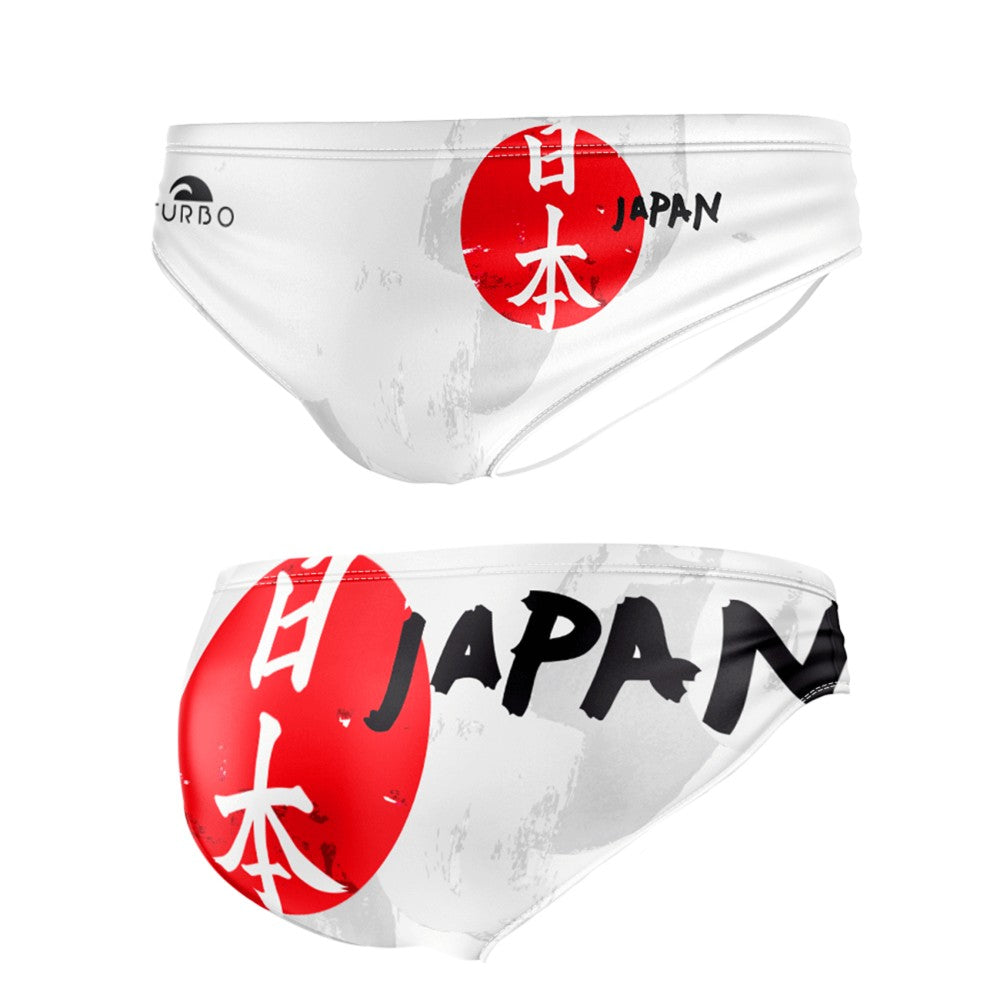 Turbo Men's Water Polo Brief- Japan Flag
