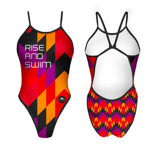 Turbo Women's Revolution Swimsuit- Rise And Swim