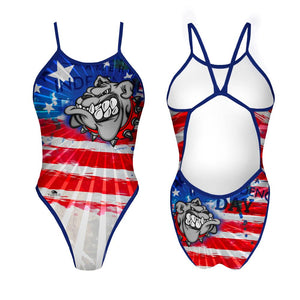 Turbo Women's Revolution Swimsuit- USA Bulldog