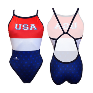 Turbo Women's Revolution Swimsuit- USA Red, White, and Blue