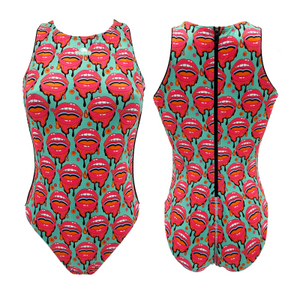 TURBO Women's Comfort Water Polo Swimsuit- Comic Smile