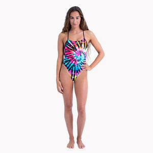 Turbo Women's Swimsuit Sirene Tie Dye Rainbow