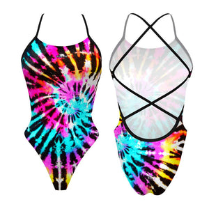 Turbo Women's Swimsuit Sirene Tie Dye Rainbow