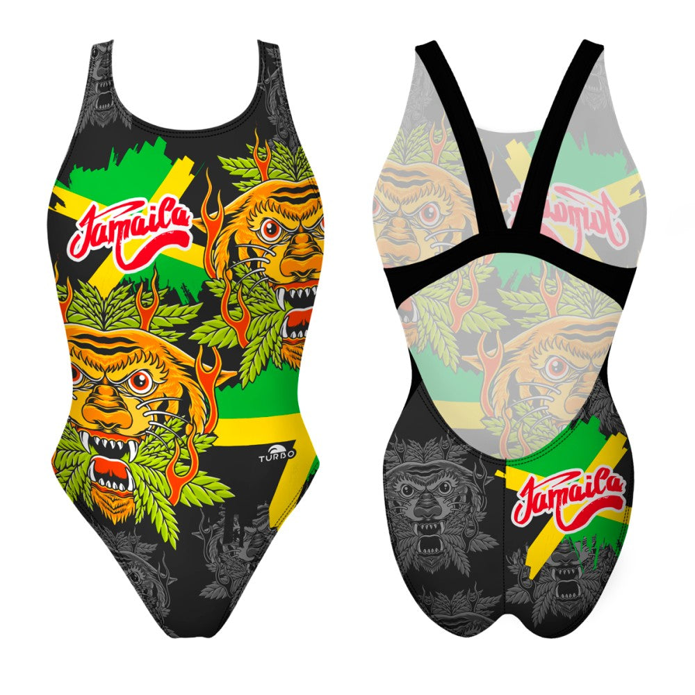 Turbo Women's Wide Strap Swimsuit Jamaica-Tiger-2023