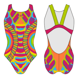 Turbo Women's Wide Strap Swimsuit Technic Fluor