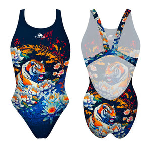 Turbo Women's Wide Strap Swimsuit Tiger Shadow