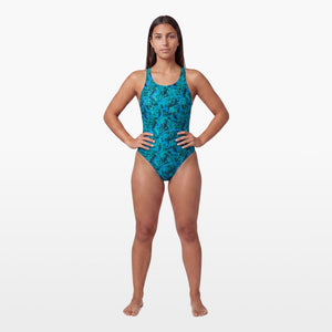 Turbo Women's Wide Strap Swimsuit Volt