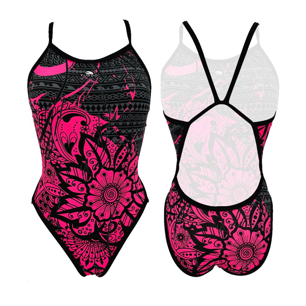 Turbo Women's Revolution Swimsuit- Border Flower