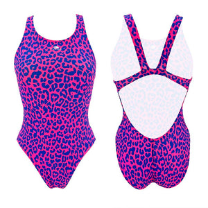 Turbo Women's Wide Strap Swimsuit Leopard Vibes