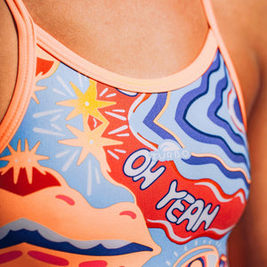 Turbo Women's Kraken Swimsuit- Happy Doodles