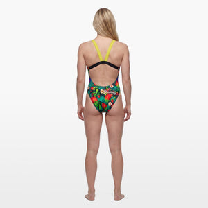 Turbo Women's Wide Strap Swimsuit Strawberry